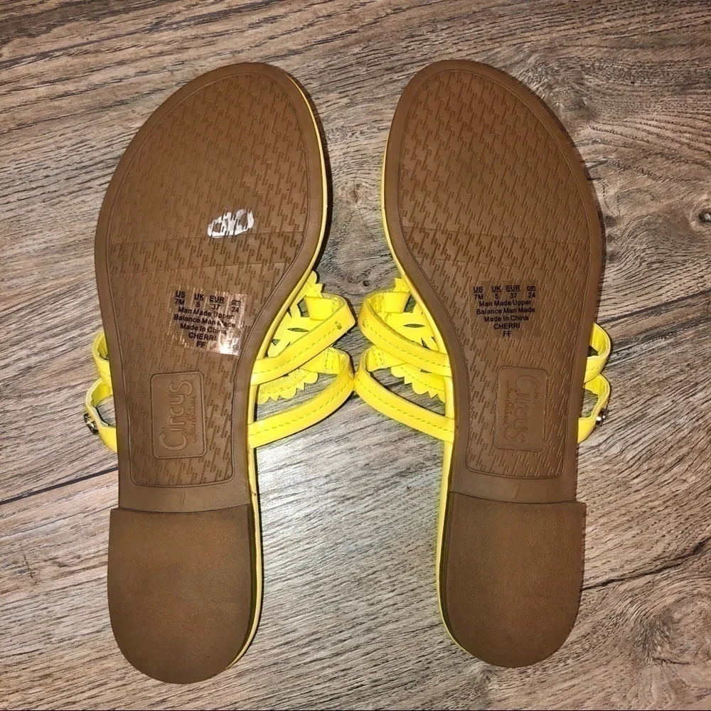 NWOB  Sam Edelman Yellow Canyon Medallion Sandals Size 6 - Picture 8 of 12